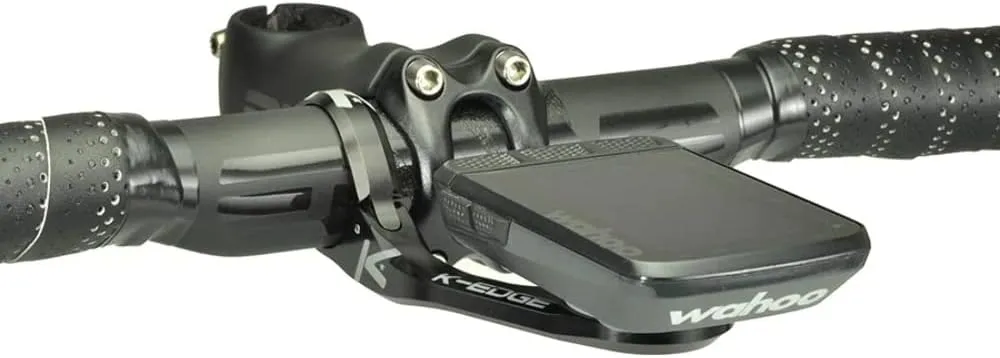 K-Edge | Max XL (31.8mm) Bicycle Computer Mount | for Wahoo GPS Devices | Black