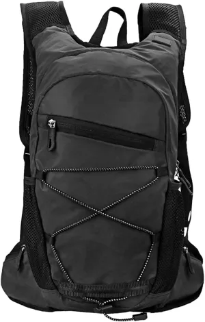 Keenso 8L Reflective Cycle Backpack, Hydration Pack with Water Bladder, Adjustable Straps Bag for Running, Hiking, Camping