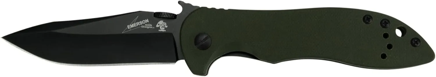 Kershaw Emerson CQC-K Pocket Knives, Manual Opening Folding Knife with Wave Shaped Feature, Multiple Styles