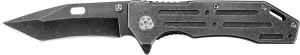 Kershaw Lifter (1302BW); Tactical Tanto Pocket Knife with 3.5 Inch 4Cr14 Steel Blackwashed Blade with Stainless Steel Blackwash Handle, SpeedSafe Assisted Opening and Deep-Carry Pocketclip; 3.2 OZ.