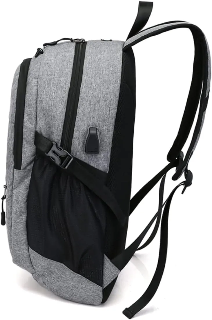KESYOO 1pc Basketball Backpack Interval Space Backpack Durable Backpack USB Backpack Men Backpack Gray Backpacks Mens Backpack Football Backpack High Capacity Backpack Bag Grey