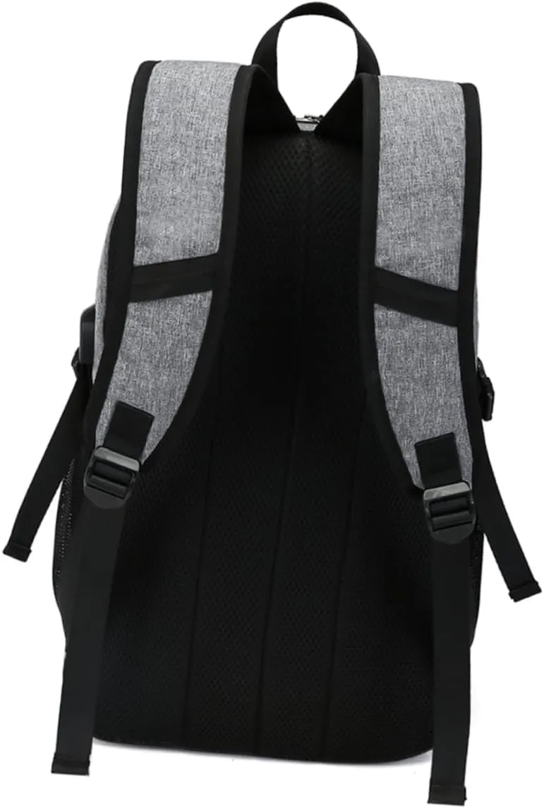 KESYOO 1pc Basketball Backpack Interval Space Backpack Durable Backpack USB Backpack Men Backpack Gray Backpacks Mens Backpack Football Backpack High Capacity Backpack Bag Grey