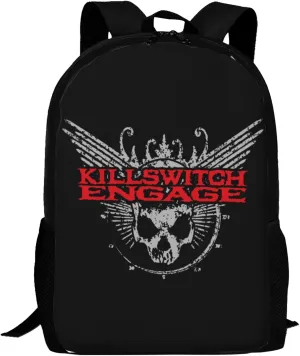 Killswitch Music Engage Music Backpacks Large Capacity Backpack Leisure Bag Daypack for Men and Women