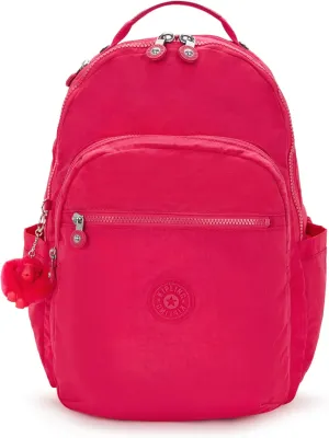 Kipling Women's Seoul 15" Laptop Backpack, Durable, Roomy with Padded Shoulder Straps, Built-In Protective Sleeve