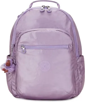 Kipling Women's Seoul 15" Laptop Backpack, Durable, Roomy with Padded Shoulder Straps, Built-In Protective Sleeve