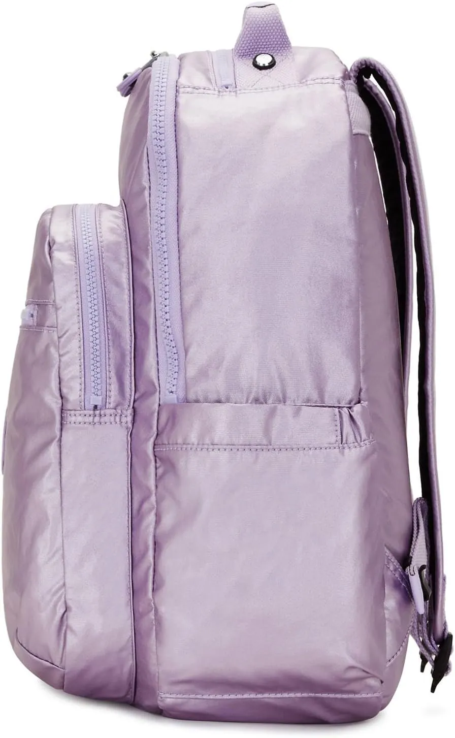 Kipling Women's Seoul 15" Laptop Backpack, Durable, Roomy with Padded Shoulder Straps, Built-In Protective Sleeve
