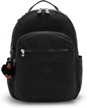 Kipling Women's Seoul 15" Laptop Backpack, Durable, Roomy with Padded Shoulder Straps, Built-In Protective Sleeve