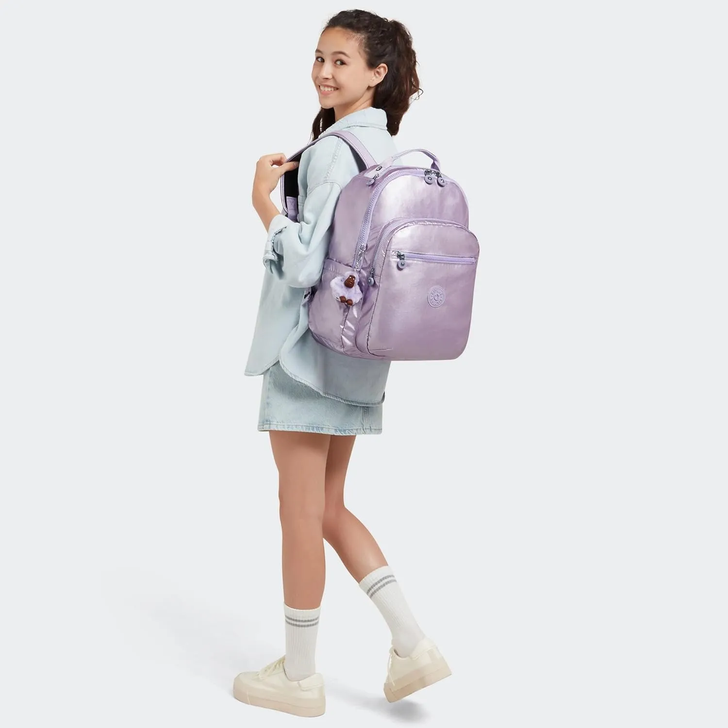 Kipling Women's Seoul 15" Laptop Backpack, Durable, Roomy with Padded Shoulder Straps, Built-In Protective Sleeve