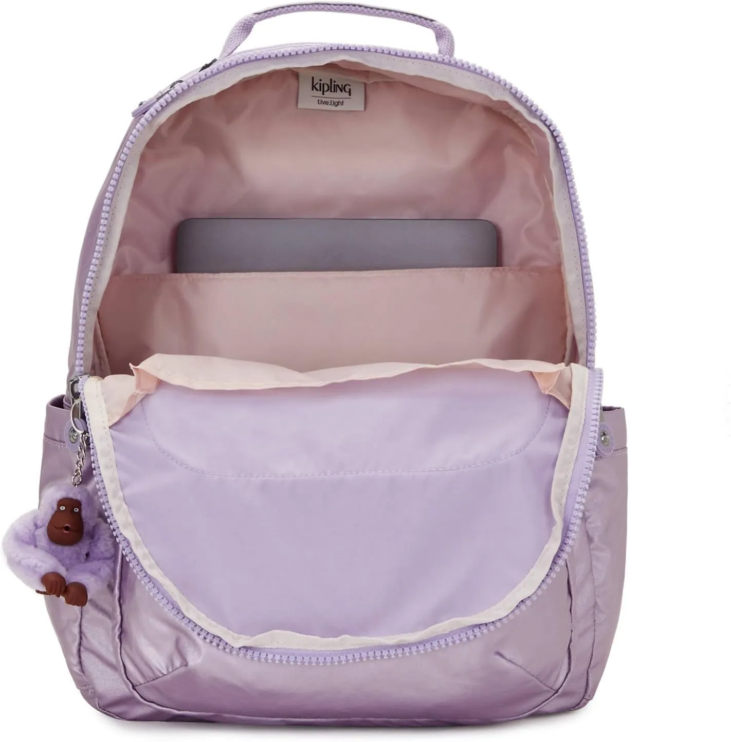 Kipling Women's Seoul 15" Laptop Backpack, Durable, Roomy with Padded Shoulder Straps, Built-In Protective Sleeve