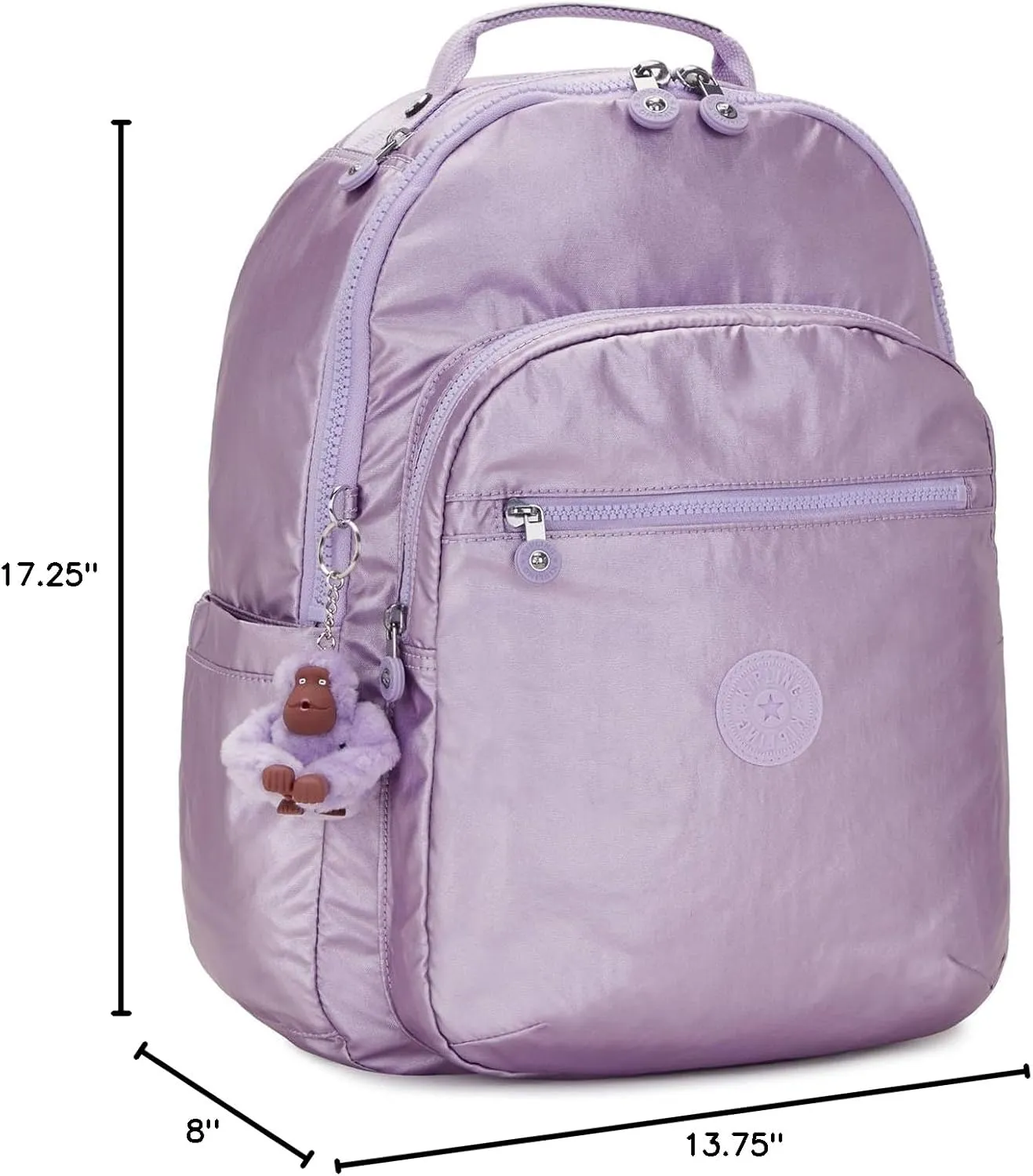 Kipling Women's Seoul 15" Laptop Backpack, Durable, Roomy with Padded Shoulder Straps, Built-In Protective Sleeve