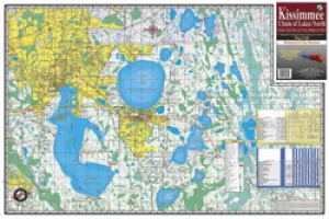 Kissimmee Chain North FL Fishing Map