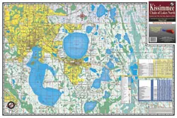 Kissimmee Chain North FL Fishing Map