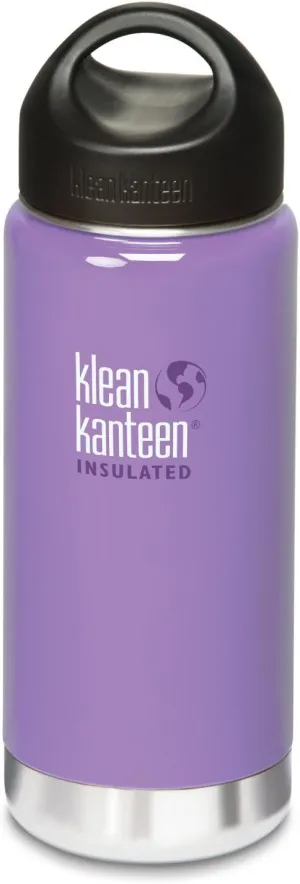 Klean Kanteen Wide Mouth Double Wall Insulated Water Bottle with Loop Cap