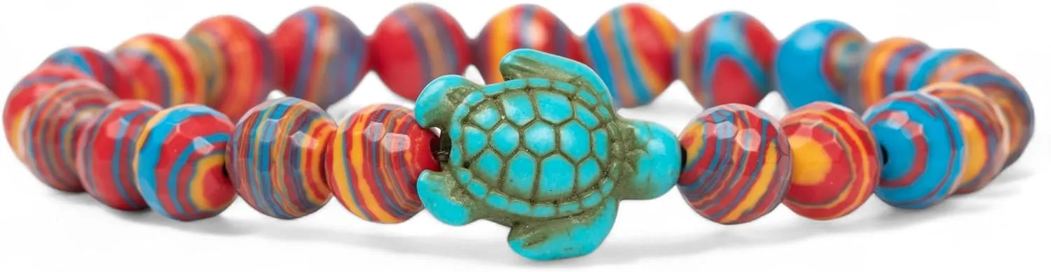 KoaKoa Sparkle Sea Turtle Tracking Bracelet, helps save sea turtles, one size fits most Men and Women