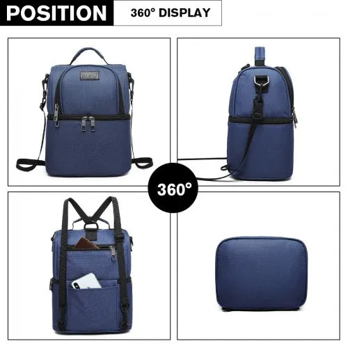 Kono Insulated Cool Bag Family Lunch Box - Navy