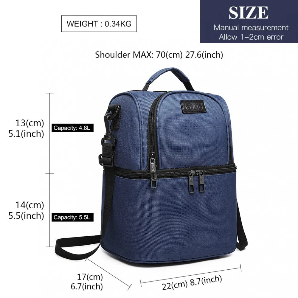 Kono Insulated Cool Bag Family Lunch Box - Navy