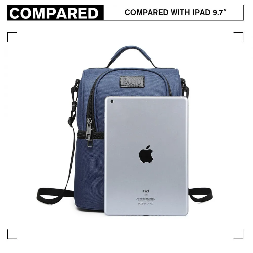 Kono Insulated Cool Bag Family Lunch Box - Navy