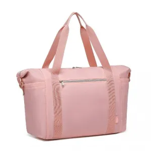 Kono Multifunctional Large Capacity Lightweight Water-Resistant Travel and Gym Duffel Bag with Wet and Dry Separation Compartment - Pink