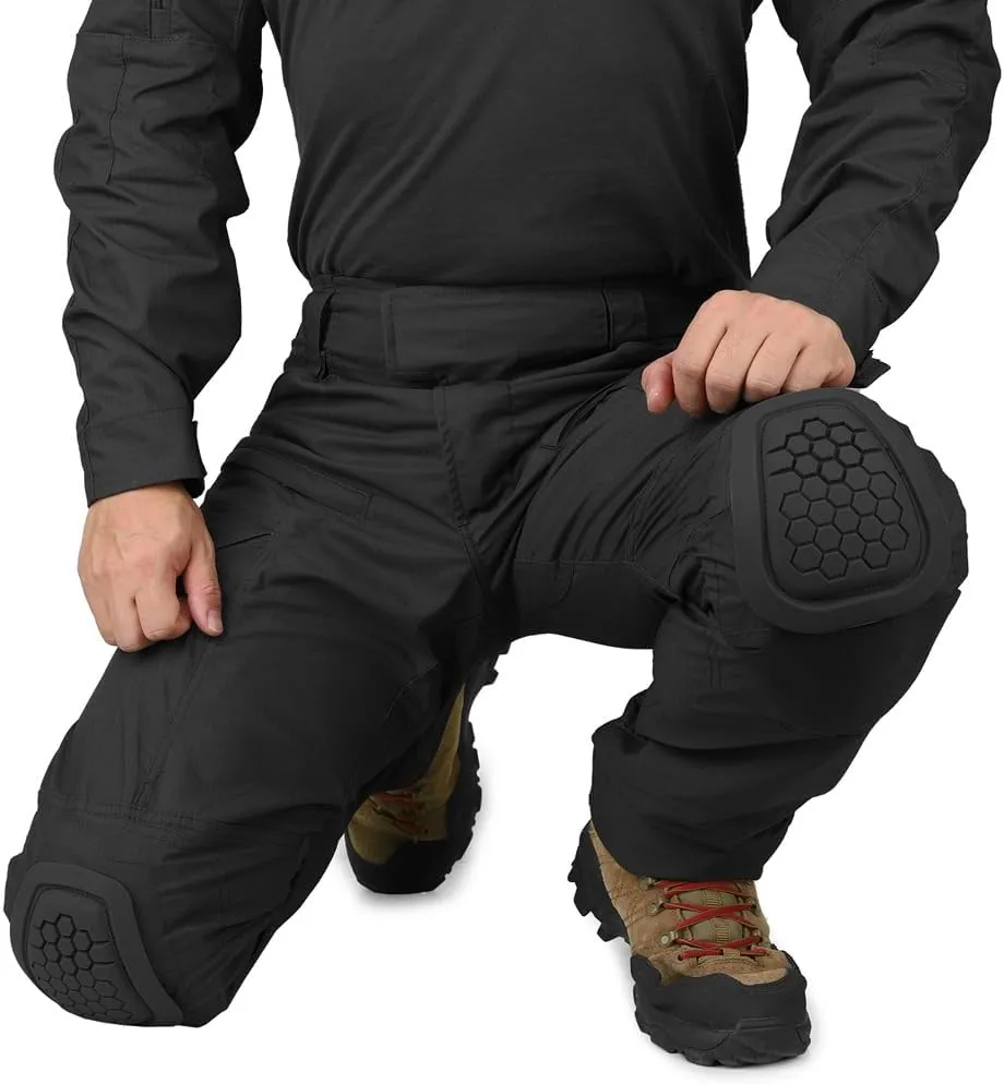 KRYDEX K4 Combat Pants with Knee Pads Ripstop Como Cargo Pants for Men