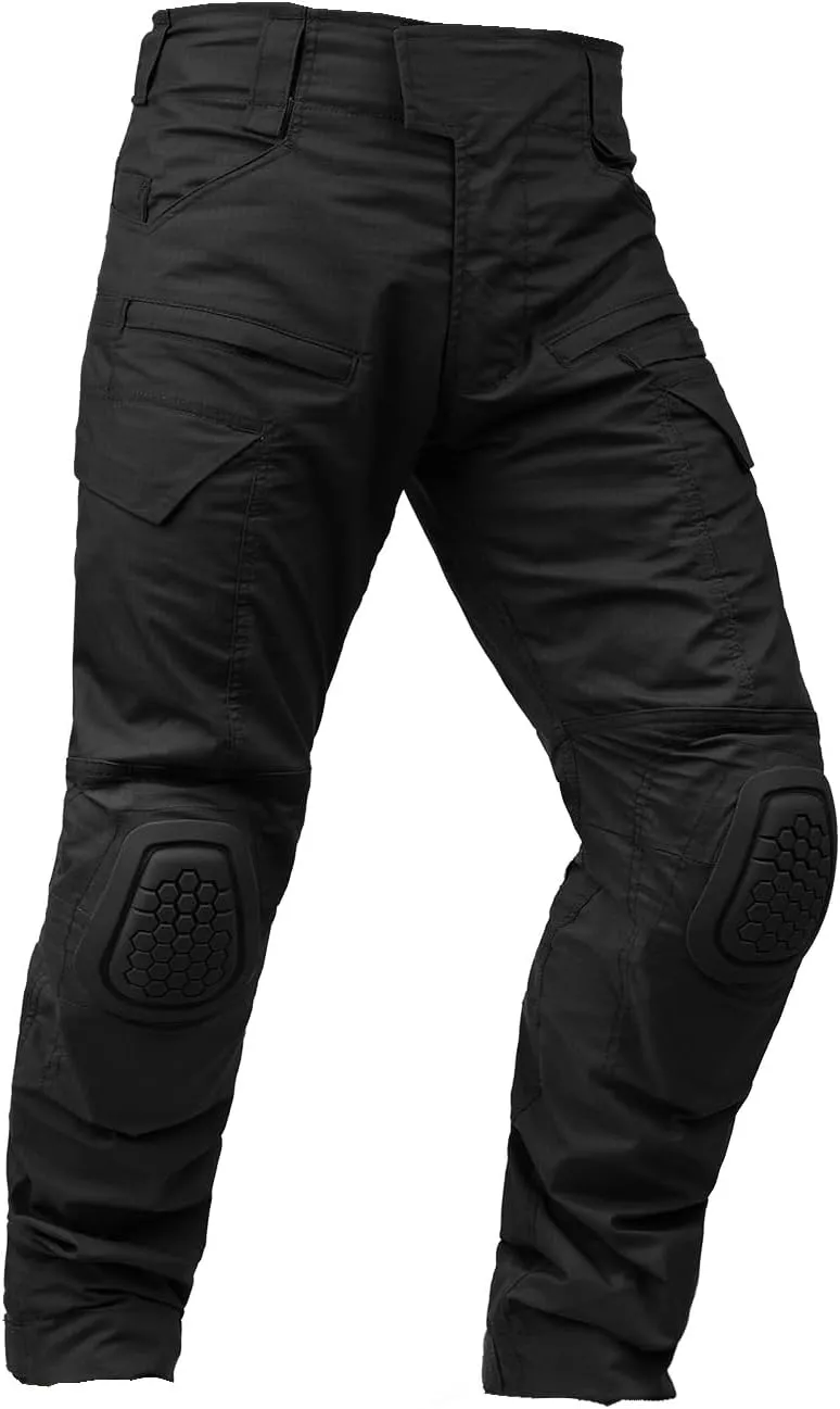 KRYDEX K4 Combat Pants with Knee Pads Ripstop Como Cargo Pants for Men