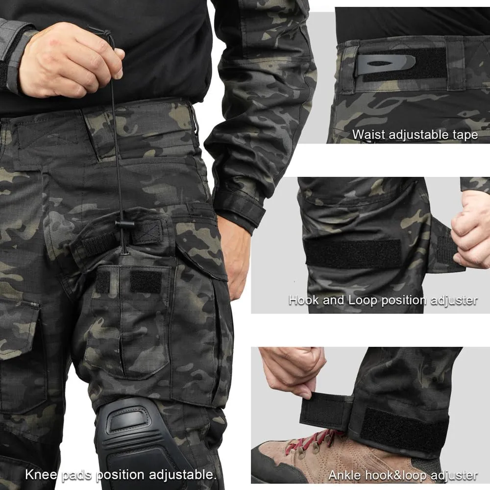 KRYDEX Tactical Men's G3 Combat Pants with Knee Pads