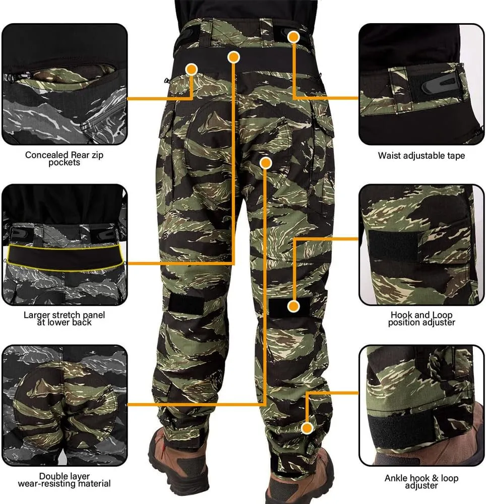 KRYDEX Tactical Men's G3 Combat Pants with Knee Pads