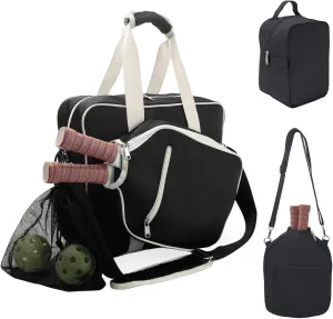LAKE OF FIRE 3-in-1 Pickleball Bag Set, Pickleball Tote Bag for Women & Men with Thermal Cooler Purse & Paddle Sleeves