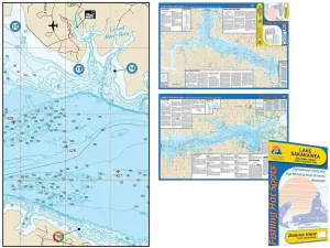 Lake Sakakawea Fishing Map #L792