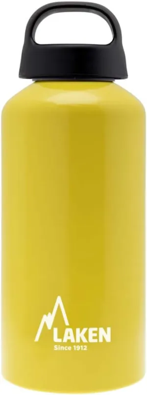 Laken Classic Water Bottle Wide Mouth Screw Cap with Loop - 20oz, Yellow