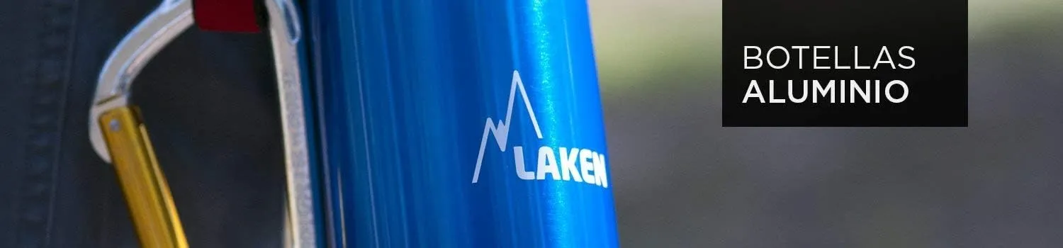 Laken Futura Aluminum Water Bottle - Narrow Mouth, Screw Cap with Loop - Leak-Proof, BPA Free, Made in Spain - 20oz, Light Green