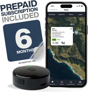 LandAirSea 54 GPS Tracker   6-Months No Subscription. Long Battery, Magnetic, & Waterproof. Global GPS Tracker for Vehicles. Made in The USA from Domestic & Imported Parts
