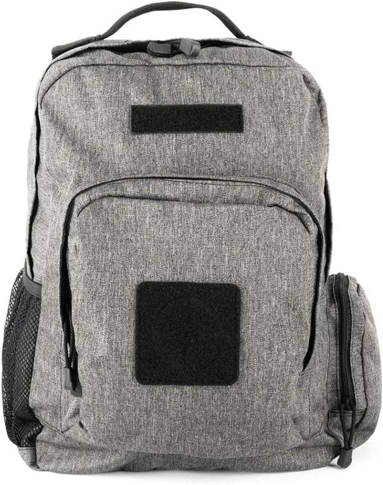 LAPG Commuter Backpack, Hydration Compatible Small Backpack - Heather Grey