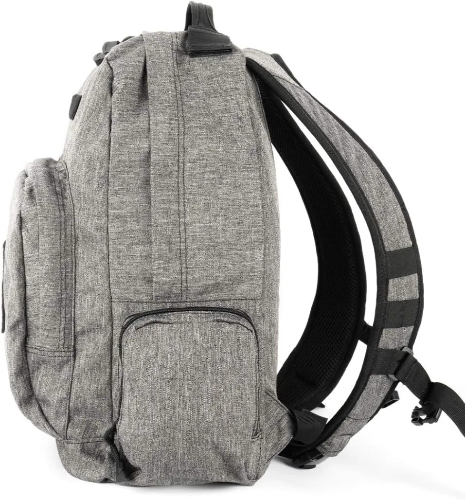 LAPG Commuter Backpack, Hydration Compatible Small Backpack - Heather Grey
