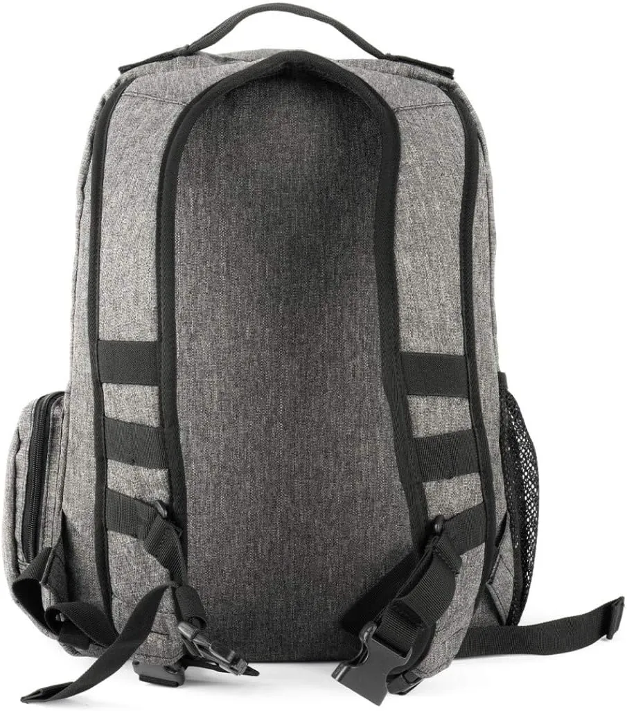 LAPG Commuter Backpack, Hydration Compatible Small Backpack - Heather Grey