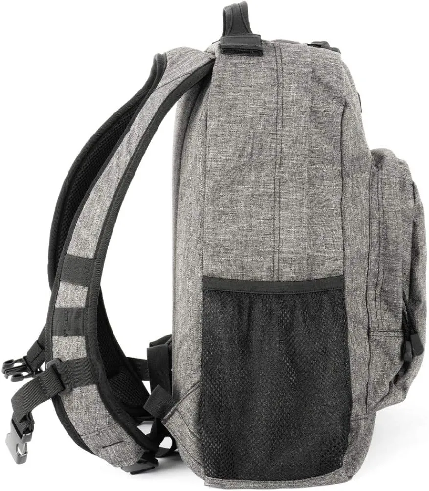 LAPG Commuter Backpack, Hydration Compatible Small Backpack - Heather Grey