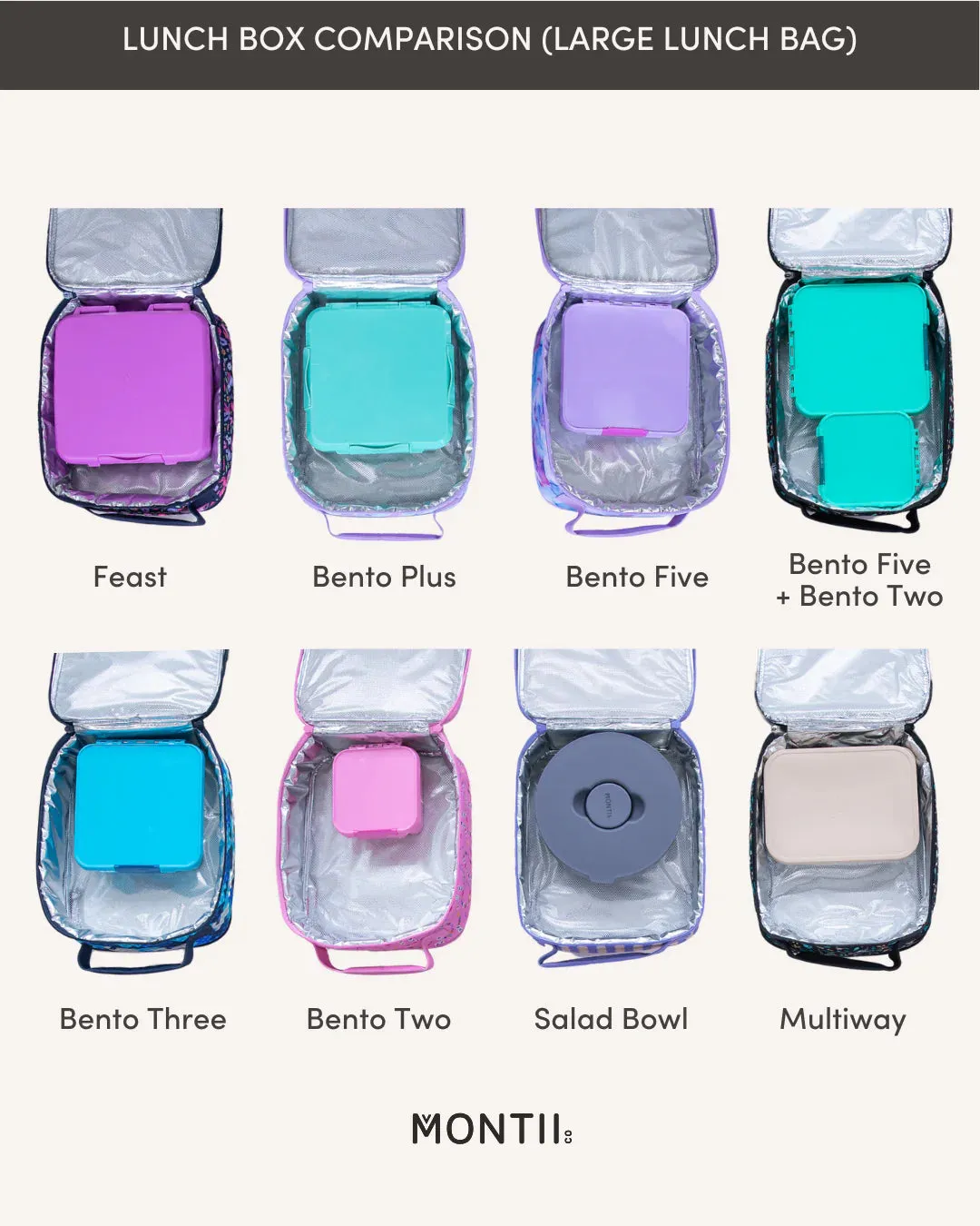 Large Insulated Lunch Bag | Ripple Camelia