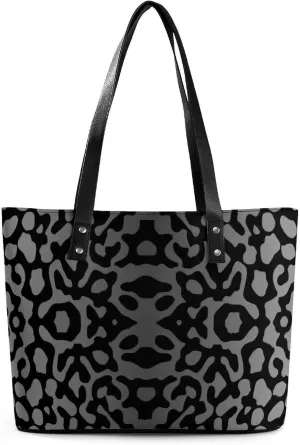 Large Leather Handbag Unisex Travel Lightweight Tote Bag For Daily Use
