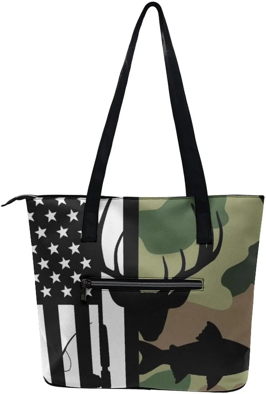 Large Leather Handbag Unisex Travel Lightweight Tote Bag For Daily Use