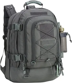 Large Military Bug Out Bag 3 Day Pack Expandable Backpack Army Daypack for Outdoor Hiking Hunting (Grey)