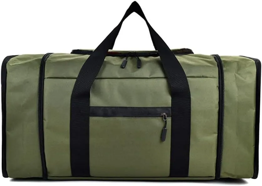 Large Travel Duffle Bag Expandable Duffle Bag Lightweight Waterproof Tear Resistant Duffle Bag Automotive Roof Cargo Luggage Carrier for Outdoor Camping Gym Weekender Bag for Men Women - Green