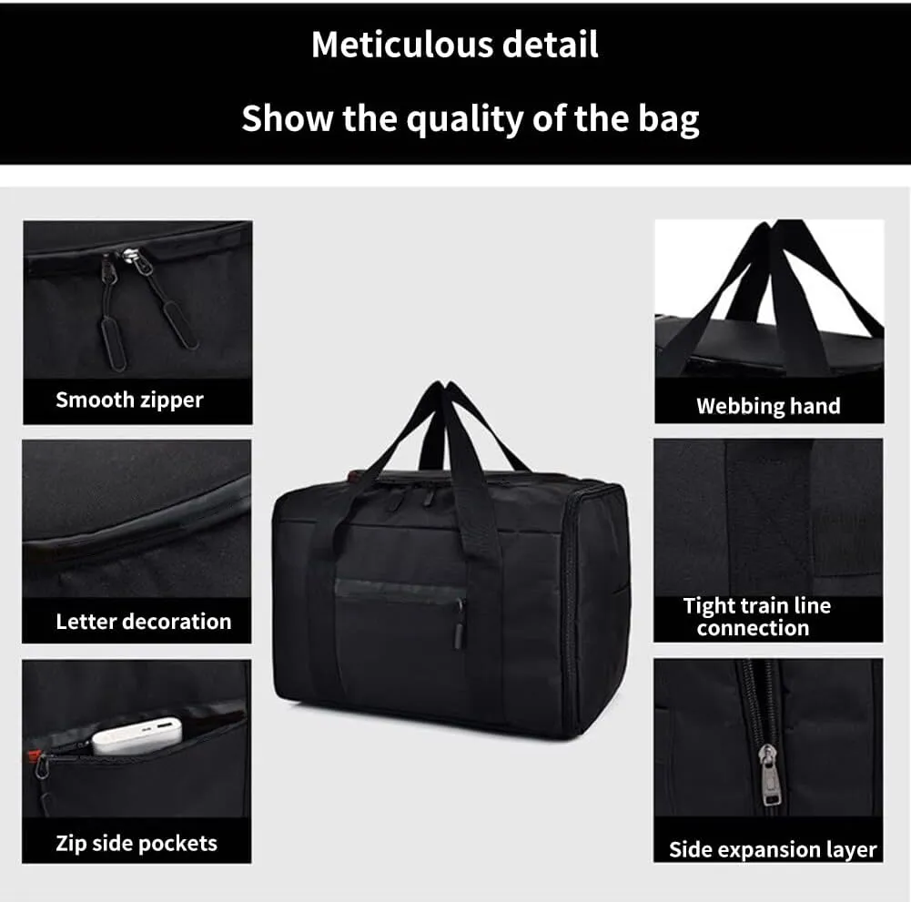 Large Travel Duffle Bag Expandable Duffle Bag Lightweight Waterproof Tear Resistant Duffle Bag Automotive Roof Cargo Luggage Carrier for Outdoor Camping Gym Weekender Bag for Men Women - Green