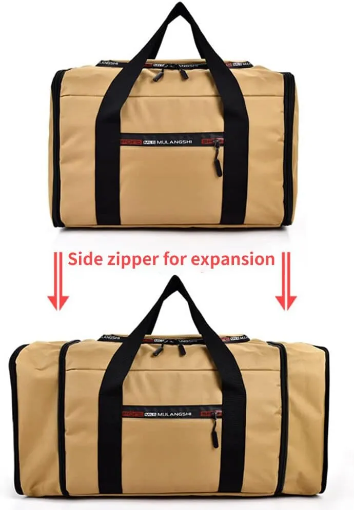 Large Travel Duffle Bag Expandable Duffle Bag Lightweight Waterproof Tear Resistant Duffle Bag Automotive Roof Cargo Luggage Carrier for Outdoor Camping Gym Weekender Bag for Men Women - Green