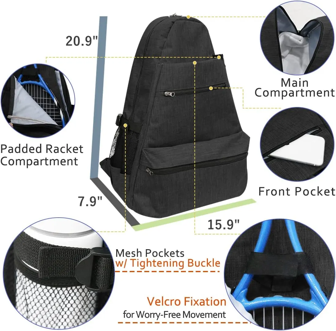 Layway Tennis Backpack for Men Women,Tennis Rackets Bag to Carry Racquets of Racquetball, Squash,Badminton,Pickleball and Other Travel Sport Accessories