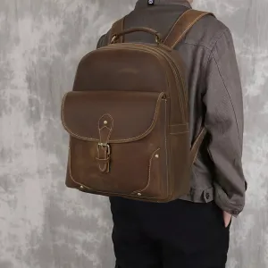 Leather Backpack for Work, Travel, and Everyday Use