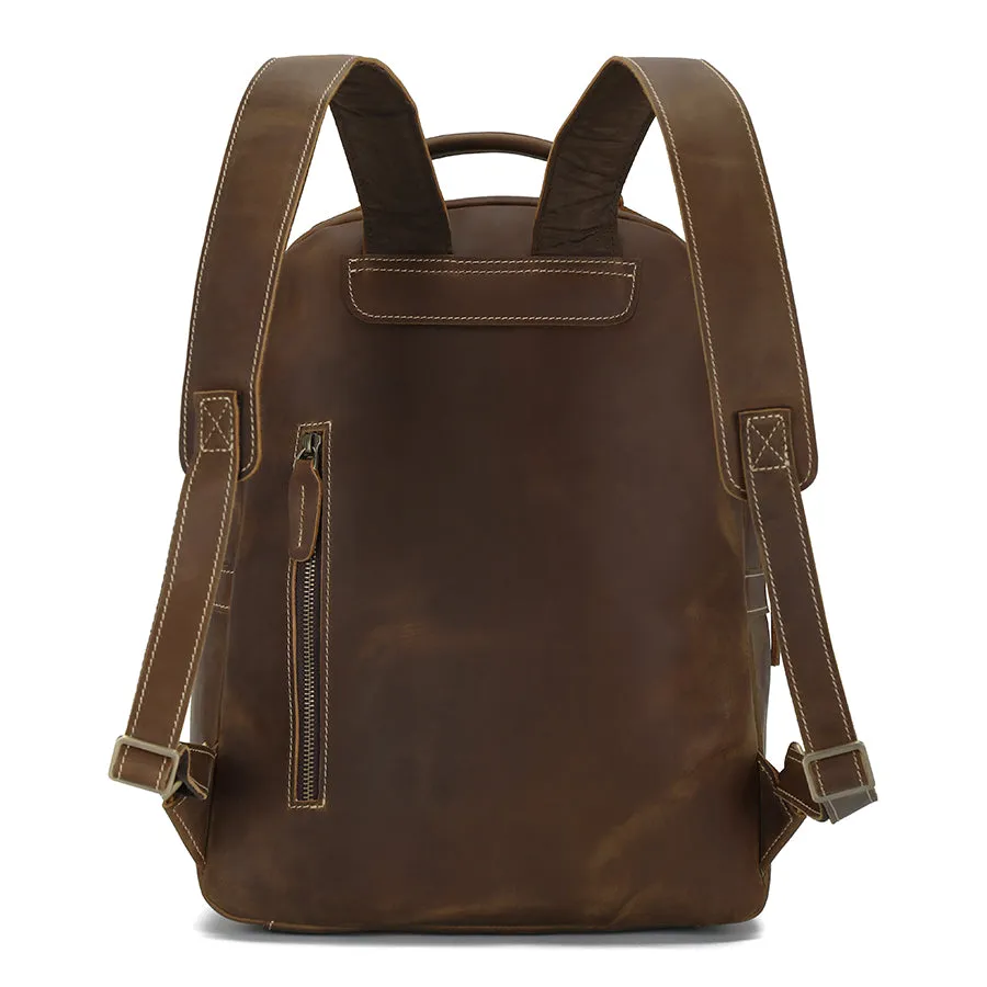 Leather Backpack for Work, Travel, and Everyday Use