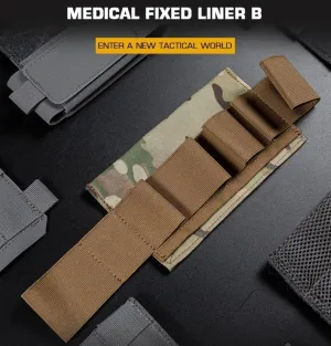 l.FAK Organizer Medical Pouch Insert Elastic Loop Organization Secure Bandage Medical Chem1ight T.rauma Shears Hunting Bag Gears