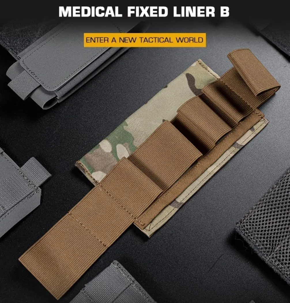 l.FAK Organizer Medical Pouch Insert Elastic Loop Organization Secure Bandage Medical Chem1ight T.rauma Shears Hunting Bag Gears