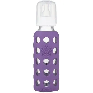 Lifefactory Glass Baby Bottle 265ml - Grape
