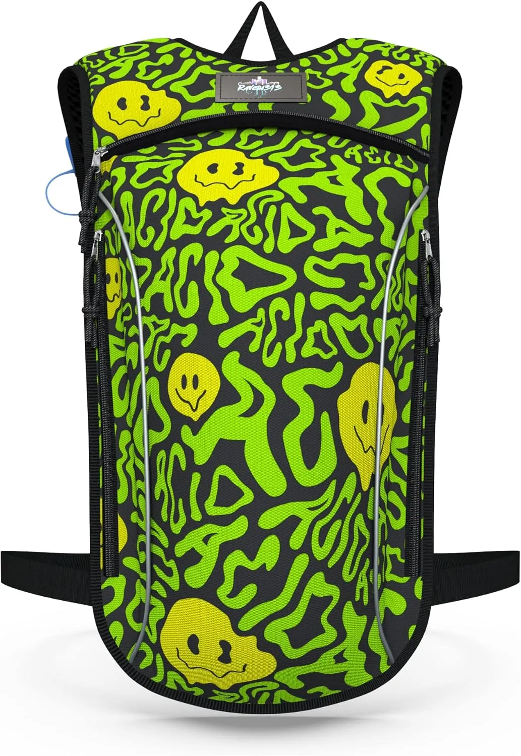 Light Weight Hydration Backpack - 2L Bladder Included - Great for Festivals, Backpacking, Hiking, Mountain Biking, Outdoors Activities.