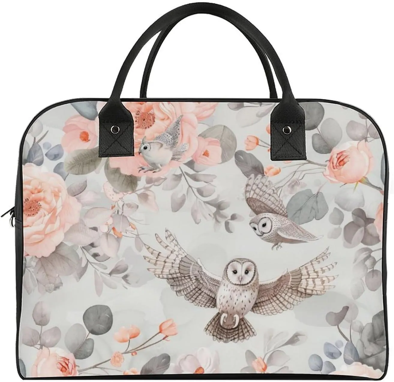 Lightning-black-background Women's Handbag Multi-Object Travel Bag Lightweight Carry-On Cross-Body Bag